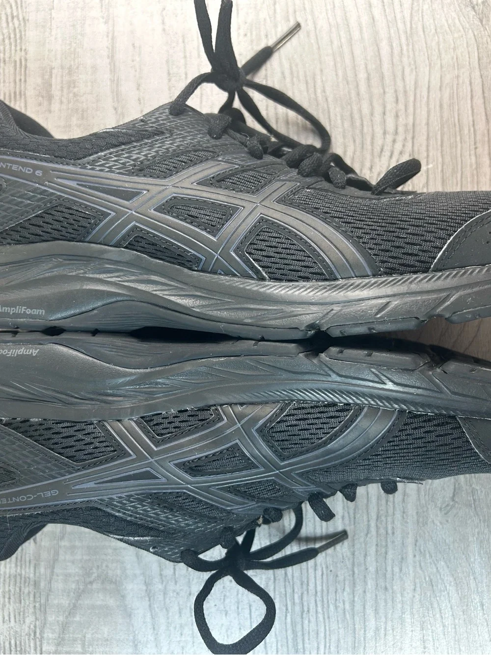ASICS Contend 6 Women’s Size 11 Black Running Shoes Athletic Sneakers